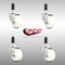 Service Caster 3 Inch 316SS Nylon Wheel Swivel 1 Inch Expanding Stem Caster Set SCC SCC-SS316EX20S314-NYS-1-4 - alternate 2